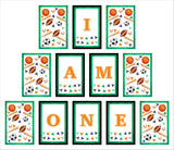 Sports Theme "I Am One" Birthday Party Banner for Decoration