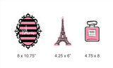 Paris Theme Birthday Party Table Toppers for Decoration