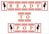 "Ready To Pop" Baby Shower Theme Party Banner for Decoration