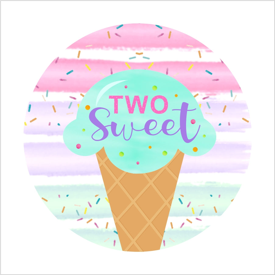 Two Sweet Birthday Party Thank You Tags/Return Gift tags