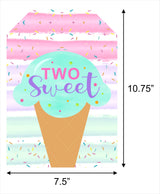 Two Sweet Theme Birthday Paper Door Banner or for Wall Decoration.