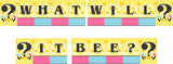 "What It Will Bee" Baby Shower Theme Party Banner for Decoration