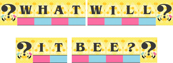 "What It Will Bee" Baby Shower Theme Party Banner for Decoration