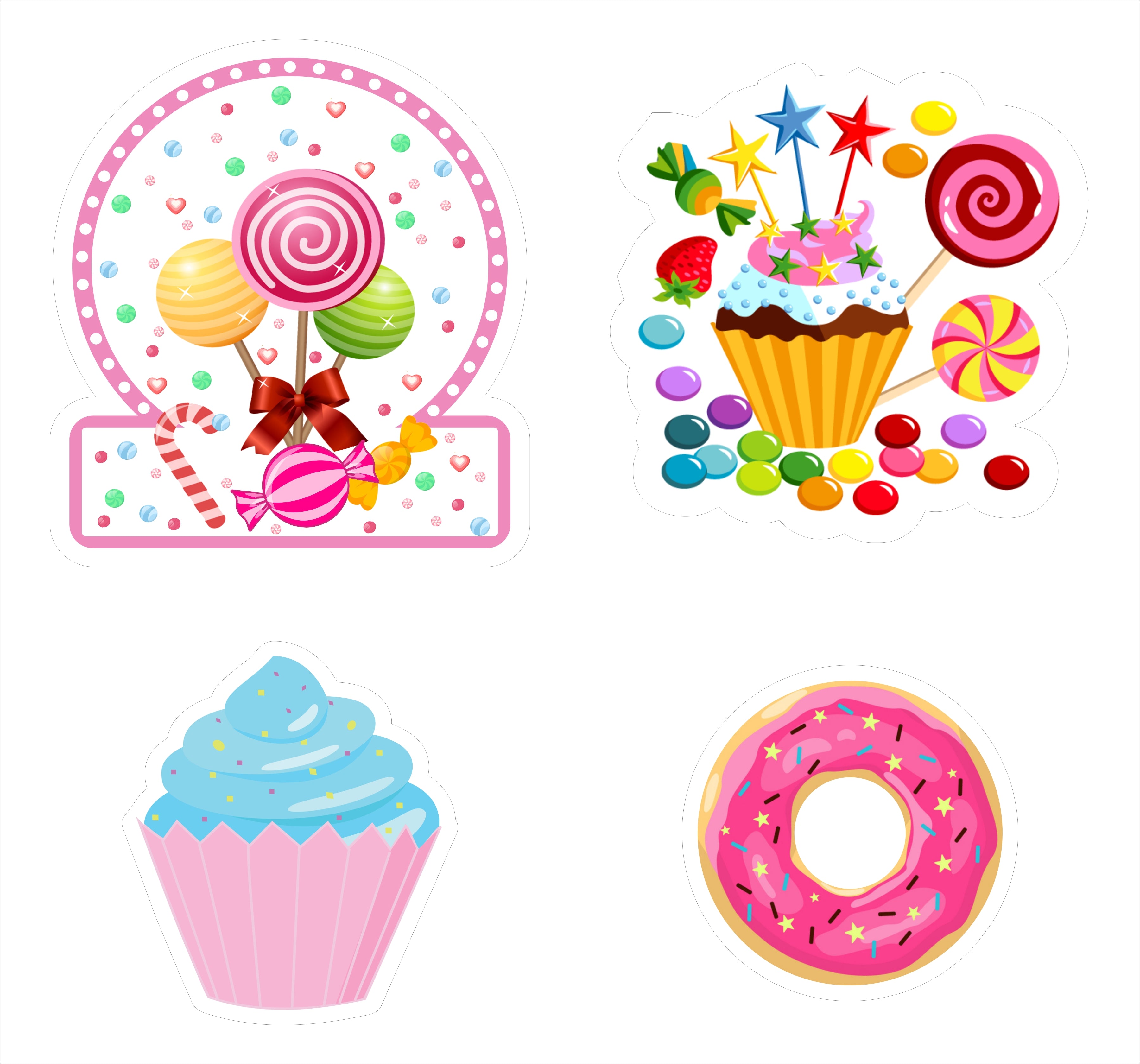 Candyland Theme Birthday Party Theme Hanging Set for Decoration