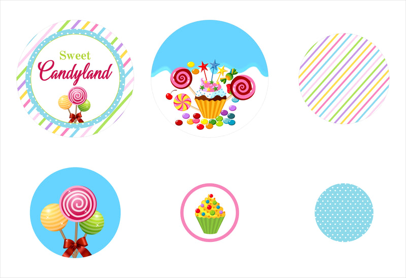 Candyland Birthday Party Table Confetti