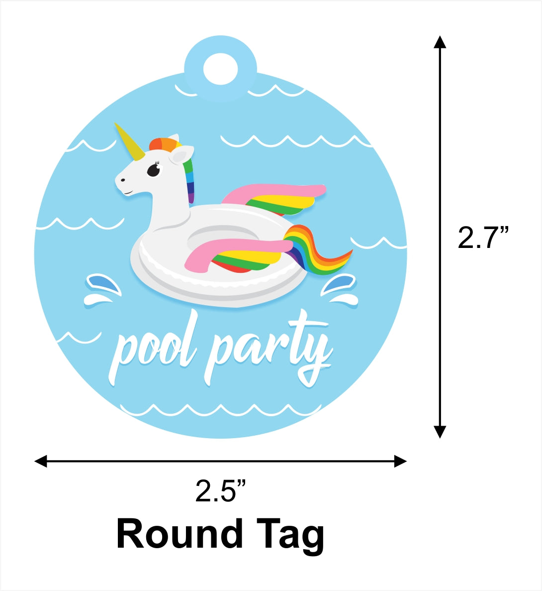 Buy Pool Party Birthday Party Decoration Thank You Gift Tags | Party ...