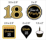 18th Birthday Party Paper Decorative Straws