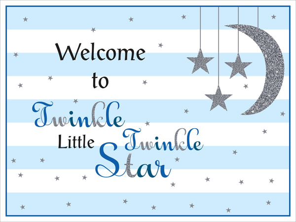 Twinkle Twinkle Little Star Theme Birthday Party Yard Sign/Welcome Board.