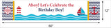 Nautical Birthday Party Long Banner for Decoration