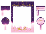 Twinkle Twinkle Little Star Birthday Party Selfie Photo Booth Frame & Props