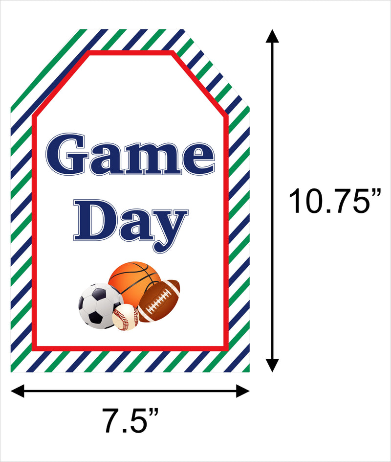 Sports Theme Birthday Paper Door Banner/ Wall Decoration.