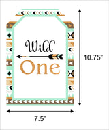 Wild One Theme Birthday Paper Door Banner/ Wall Decoration.