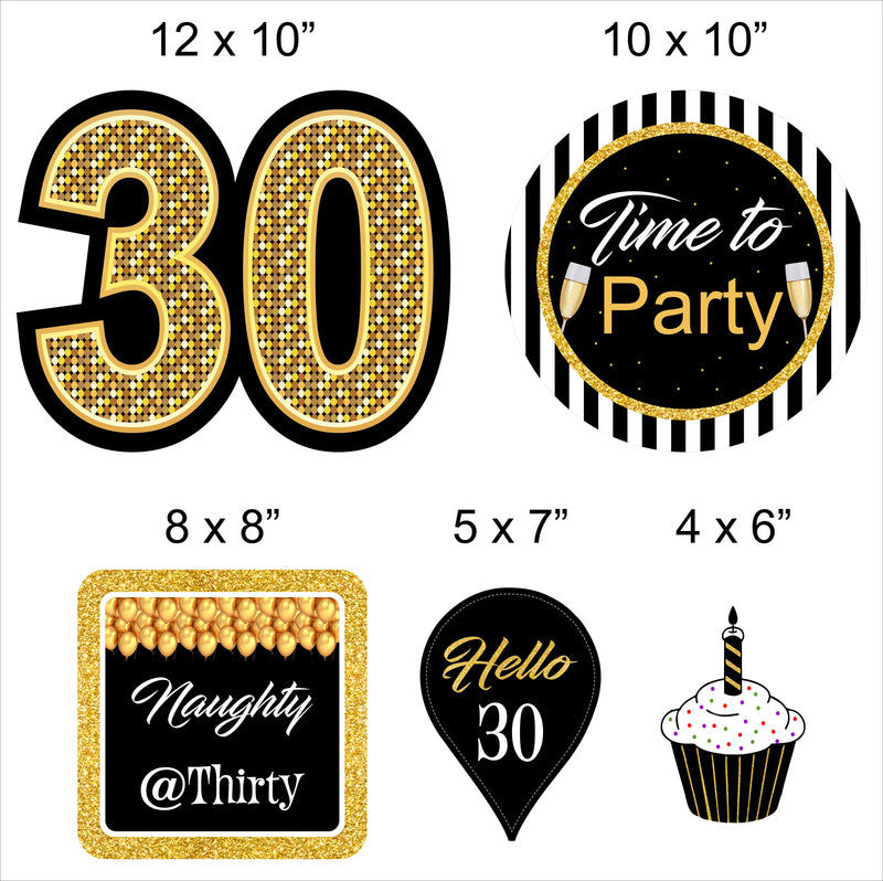 30th Birthday Party Theme Hanging Set for Decoration