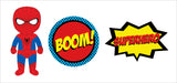 Super Hero Birthday Party Cupcake Toppers for Decoration