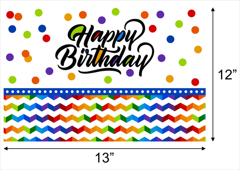 Joyful Party Birthday Table Mats for Decoration