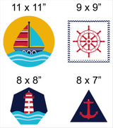 Nautical Ahoy Birthday Party Theme Hanging Set for Decoration