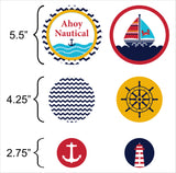 Nautical Ahoy Birthday Party Table Confetti