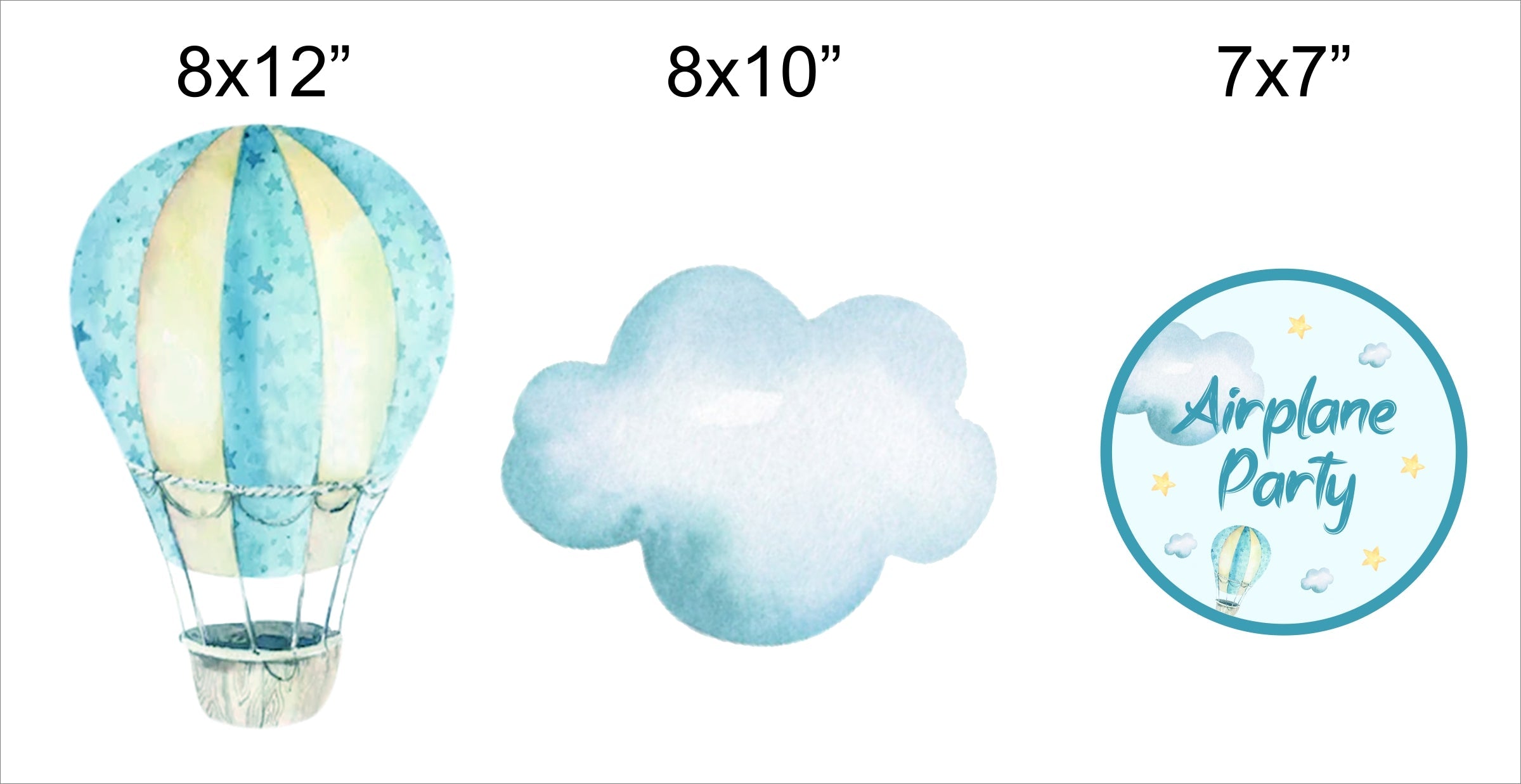 Air Plane Theme Birthday Party Table Toppers for Decoration
