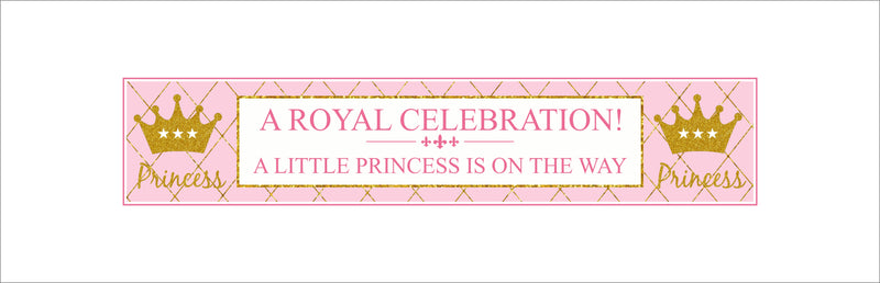 Princess Birthday Party Long Banner for Decoration