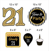 21st Birthday Party Theme Hanging Set for Decoration