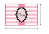 Paris Theme Birthday Table Mats for Decoration