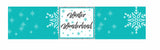 Winter Wonderland Theme Water Bottle Labels