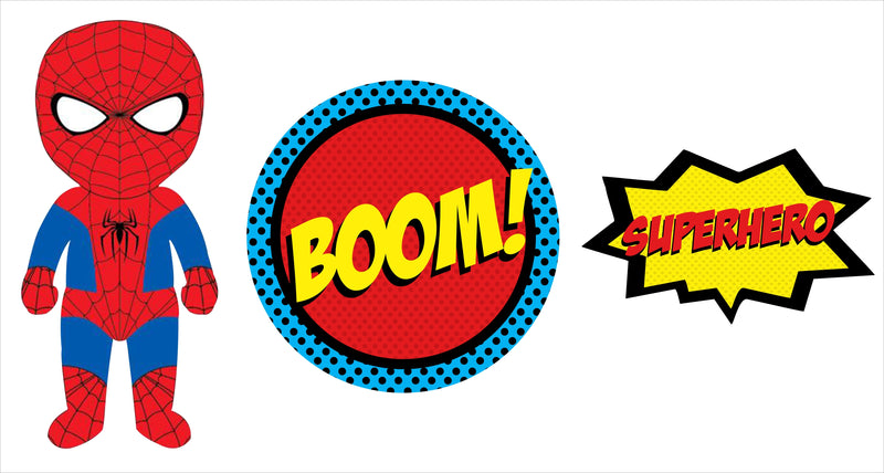 Super Hero Theme Birthday Party Table Toppers for Decoration