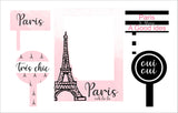 Paris Theme  Birthday Party Selfie Photo Booth Frame