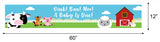 Farm Animal Birthday Party Long Banner for Decoration