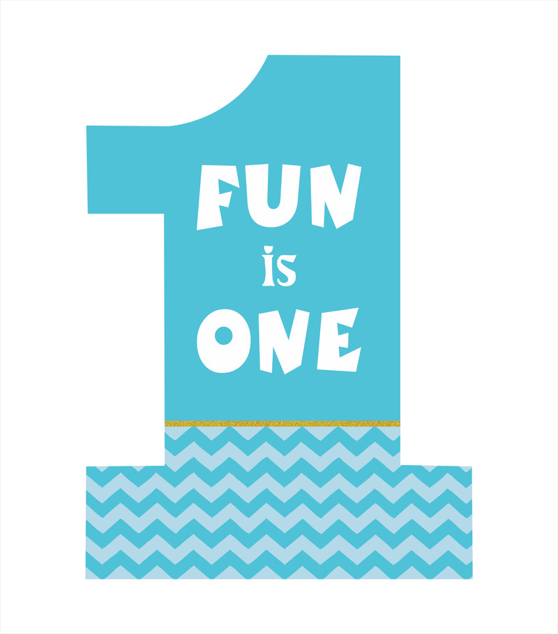 One Is Fun Theme Birthday Party Yard Sign/Welcome Board.