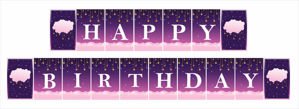 Twinkle Twinkle Little Star Theme  Birthday Party Banner for Decoration