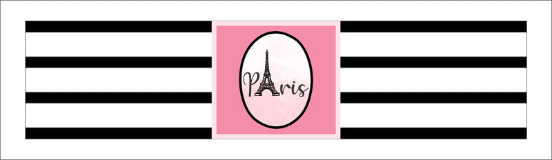 Paris Theme Water Bottle Labels