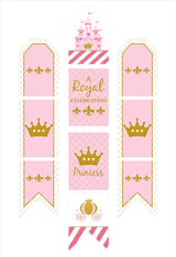 Princess Theme Birthday Paper Door Banner/ Wall Decoration.