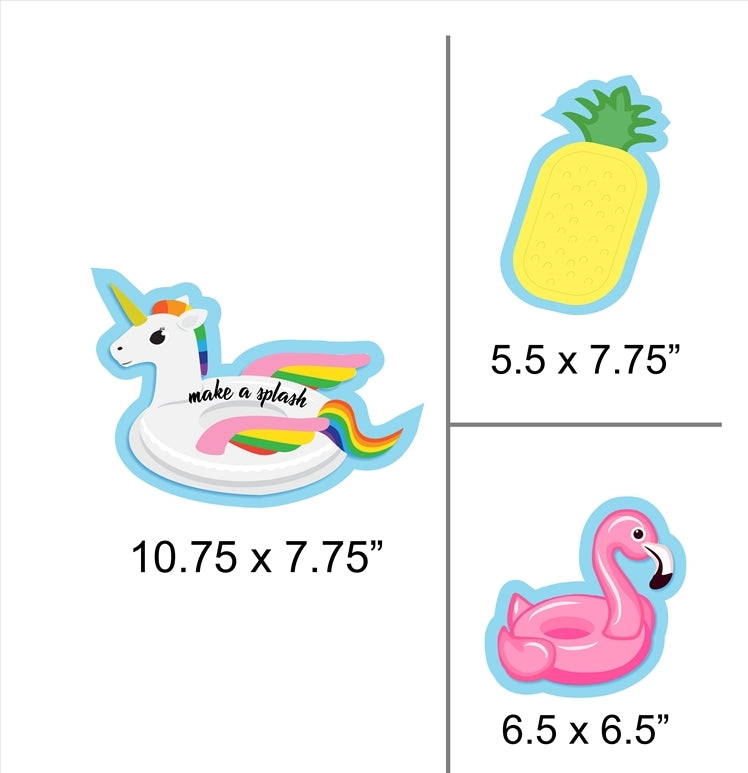 Pool Party Theme Birthday Party Table Toppers for Decoration