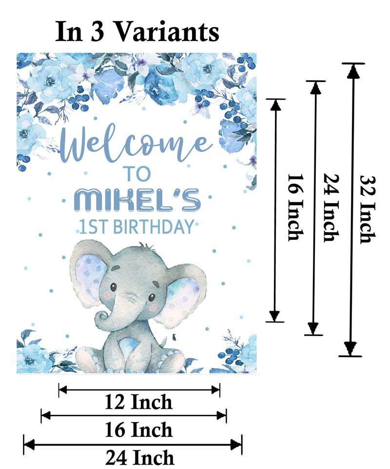 Baby Elephant Theme Birthday Party Yard Sign/Welcome Board