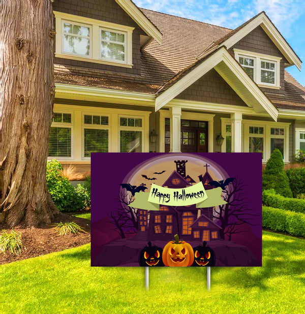 Halloween Party Yard Sign for Decoration