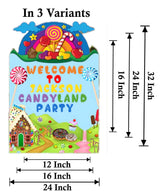 Candyland Theme Birthday Party Yard Sign/Welcome Board.