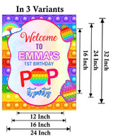 Pop It Theme Birthday Party Yard Sign/Welcome Board.