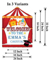 Carnival Theme Birthday Party Yard Sign/Welcome Board