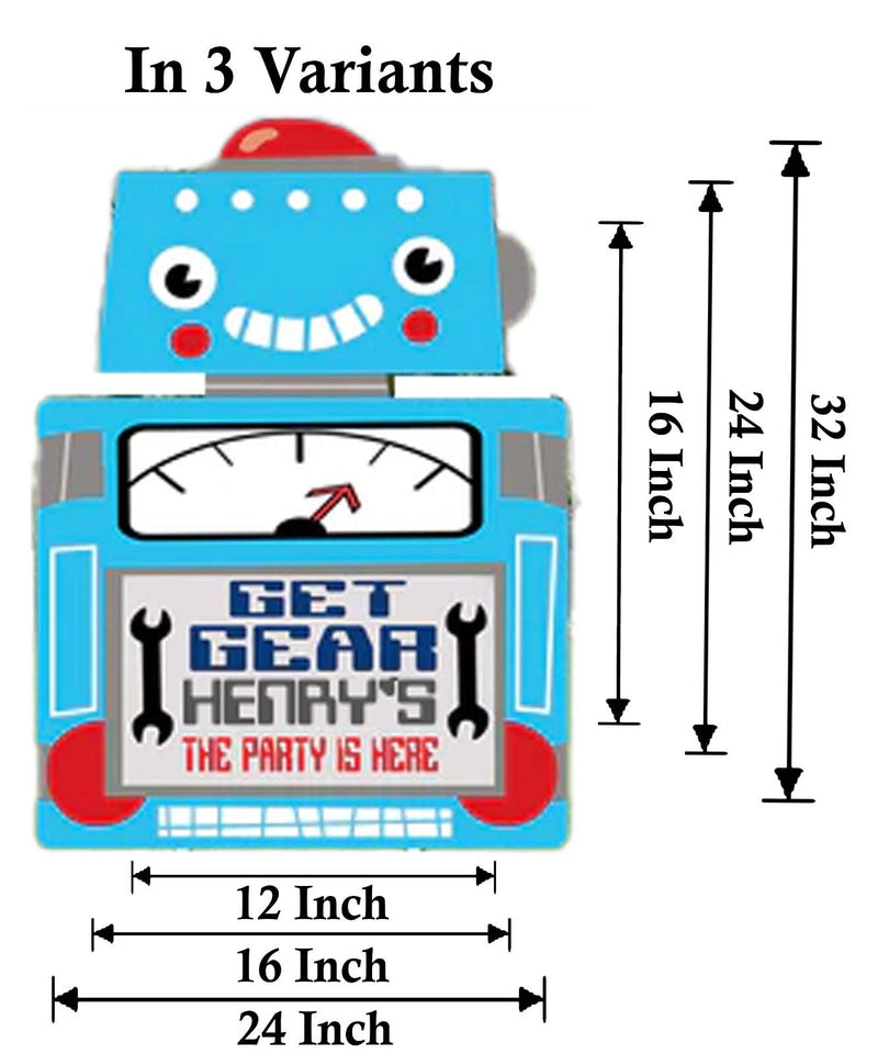 Robot Theme Birthday Party Yard Sign/Welcome Board.