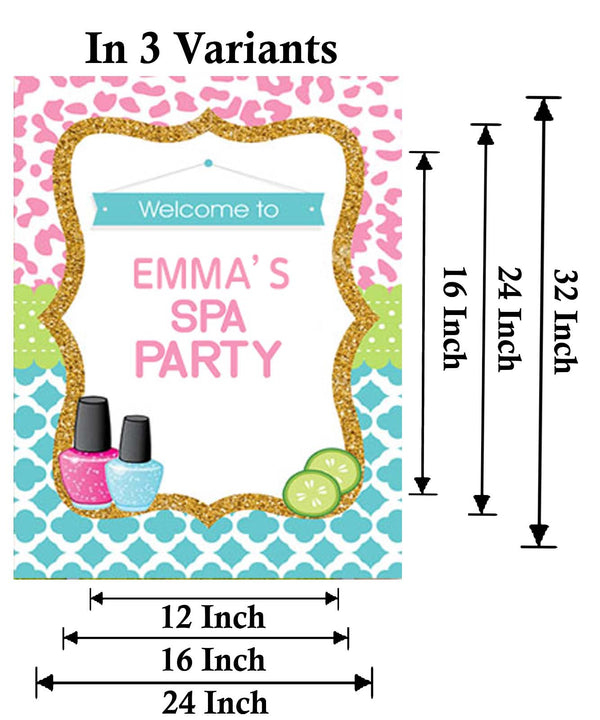 Spa Theme Birthday Party Yard Sign/Welcome Board