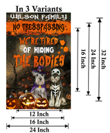 Personalize Halloween Party Family Name Yard Sign for Decoration