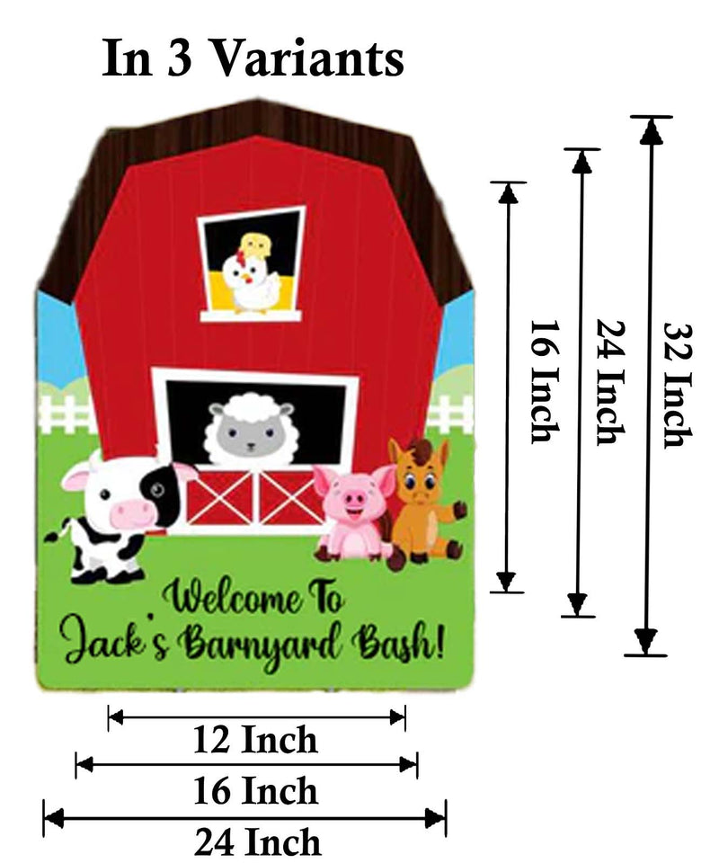 Farm Animal Theme Birthday Party Yard Sign/Welcome Board