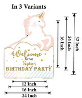 Unicorn Theme Birthday Party Yard Sign/Welcome Board.