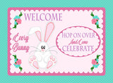 Bunny Theme Birthday Party Yard Sign/Welcome Board.