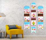 Candyland Theme Birthday Paper Door Banner/ Wall Decoration.