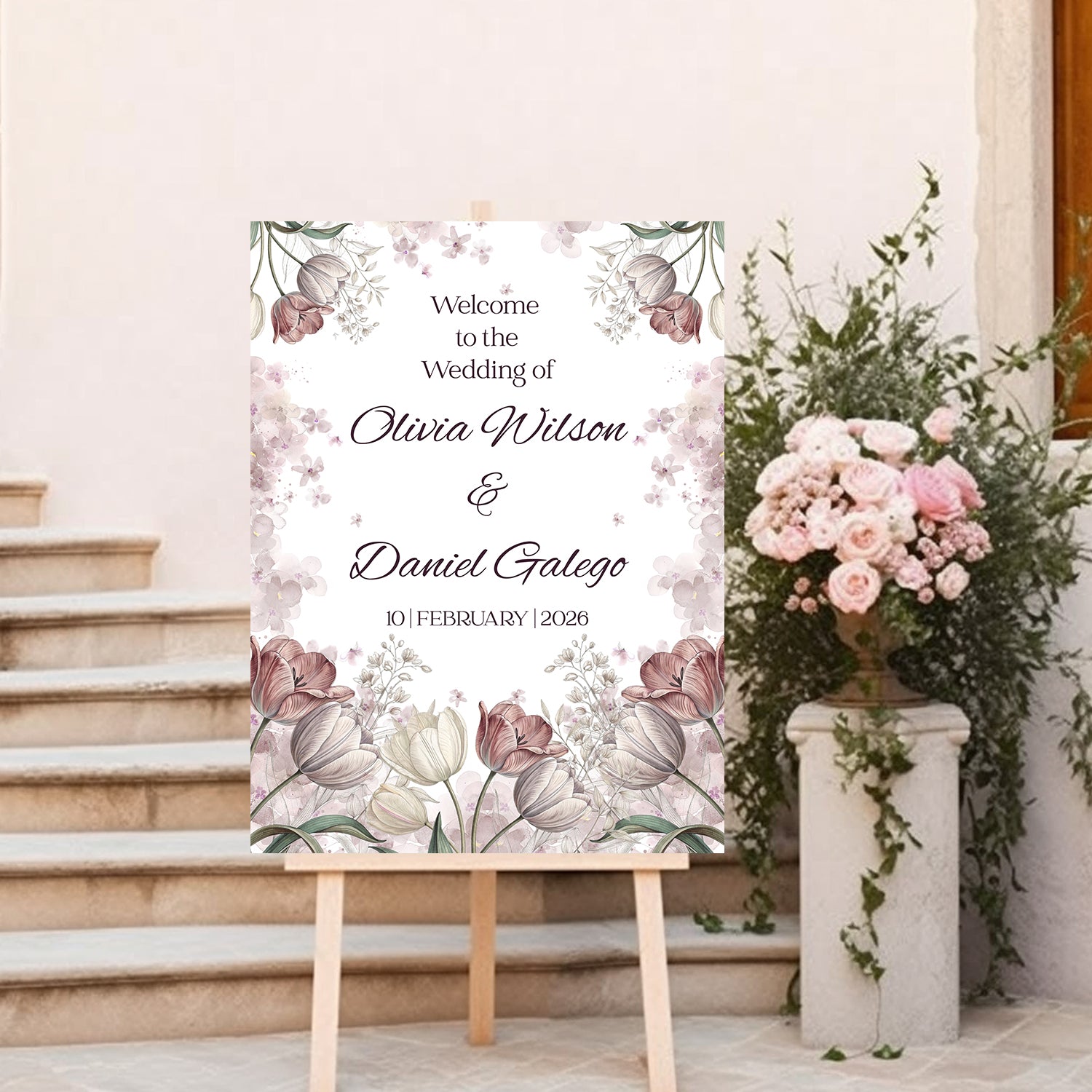 Wedding Welcome Sign Board for Decoration