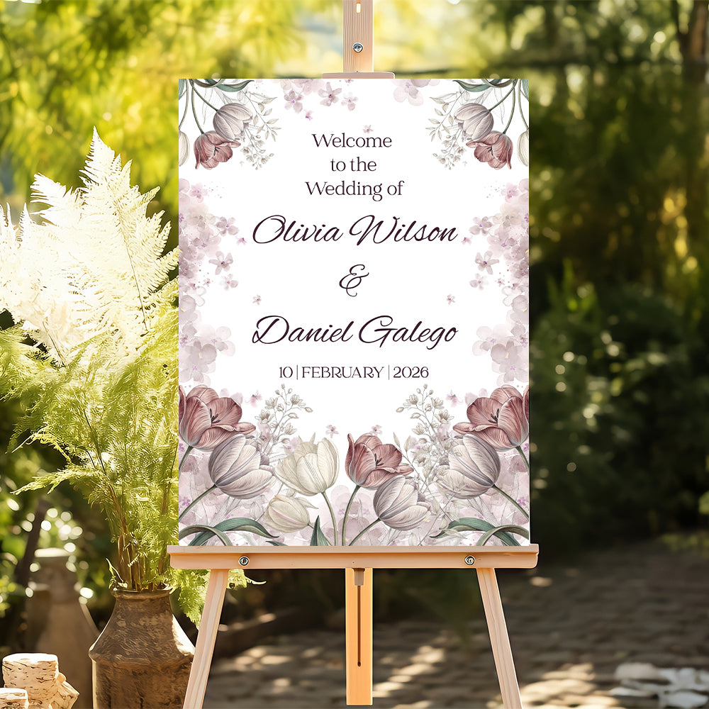 Wedding Welcome Sign Board for Decoration