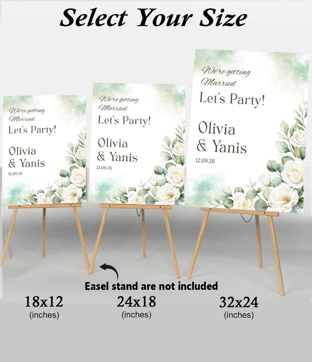 Wedding Welcome Sign Board for Decoration