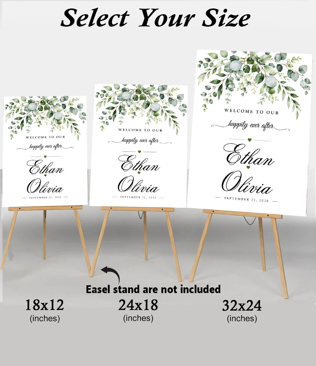 Wedding Welcome Sign Board for Decoration